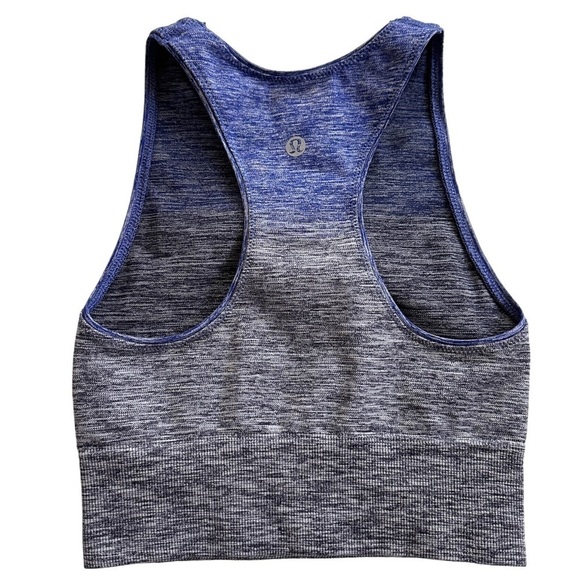 Lululemon Balance & Resist Crop Tank Midnight Navy White Psychic 4 - Picture 6 of 7